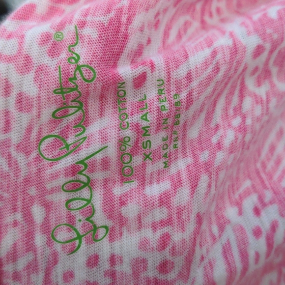 Lilly Pink & White Pima Cotton Dress XS - Picture 5 of 5